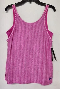 Nike Girl's 2-In-1 Dri Fit Pink Training Tank Top Shirt CJ7556-623 XL NWT - Picture 1 of 9