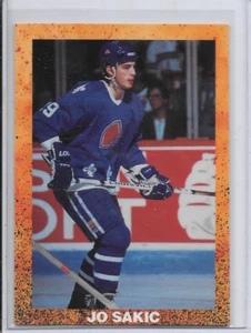 1990-91 Joe Sakic Broder Hockey Card Quebec Nordiques & Colorado Avalanche - Imagen 1 de 2