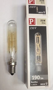 Paulmann  DECO Rustika Lampe Glühlampe Röhre Neu 230V 25W E14 Art.540.20 T20 - Bild 1 von 5