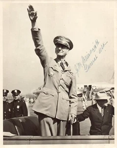 General Jonathan Skinny Wainwright Signed Autograph Double Weight Vtg Photo 8x10 - Picture 1 of 1