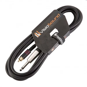 6,3mm Mono Klinke auf Cinch Stecker Male (RCA) / Audio / Signal / Patchkabel - Bild 1 von 7