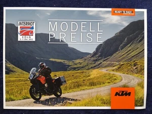 KTM Preisliste 10.2012 125 200 690 Duke 990 Super Duke R 1190 RC8 R EXC EXC-F - Picture 1 of 3