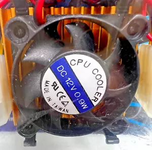 Antec 486 CPU Cooler Heatsink with Fan Molex Plug Socket 3 or 5 - Made in Taiwan - Picture 1 of 3