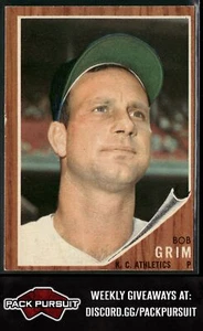 1962 Topps #564 Bob Grim - Imagen 1 de 2