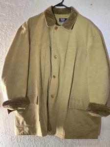 Vtg 80's Polo Ralph Lauren Chore Barn Hunting Game Coat Canvas w/corduroy RARE! - Picture 1 of 14