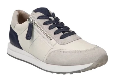 Paul Green Tate Tenis Mujer EE. UU. 7 Azul Tostado Cuero Lujo Zapatos Cremallera EE. UU. 7  Foto 1 de 4