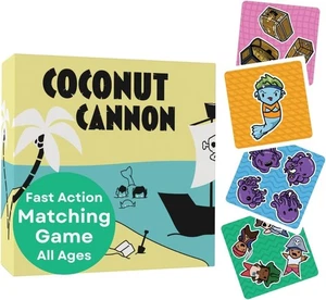 Coconut Cannon Card Game Fast Action Matching Game Kids Families New Sealed - Picture 1 of 7