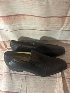 Zapatos de vestir Paco Liufau 44 para hombre de cuero negro sin cordones, hechos en Italia - Imagen 1 de 14