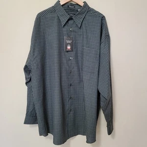 NWT Men's Van Heusen 2XLT Wrinkle Free Stain Shield Long Sleeve Dress Shirt - Picture 1 of 13