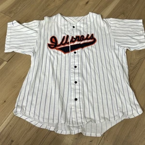 Vintage University of Illinois Fighting Illini Baseball Trikot von Majestic Lrg - Bild 1 von 5