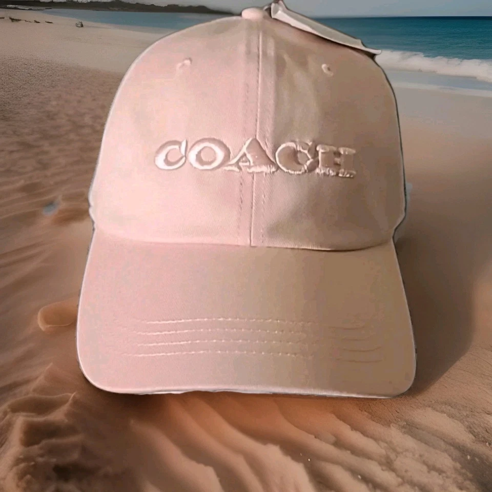COACH WOMENS EMBROIDERED BASEBALL CAP BLUSH CO100321C