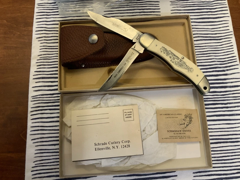 Cuchillo Schrade Scrimshaw  Foto 1 de 4