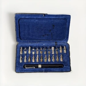Pelikan Graphos Zeichenfeder-Set im Etui – technisches Zeichnen Vintage - Bild 1 von 12