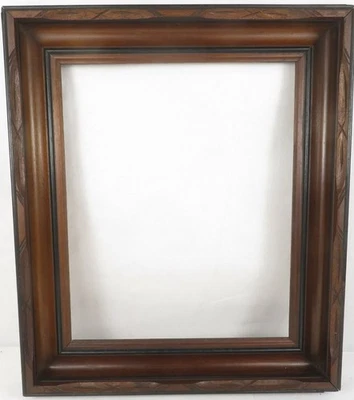 marco de fotos antiguo 9 1/2" X 11 1/2" madera tallada Foto 1 de 4