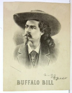 1884 BUFFALO BILLS WILD WEST SHOW GROUNDS PROGRAMA DE ACTOS FOLLETO - Imagen 1 de 4