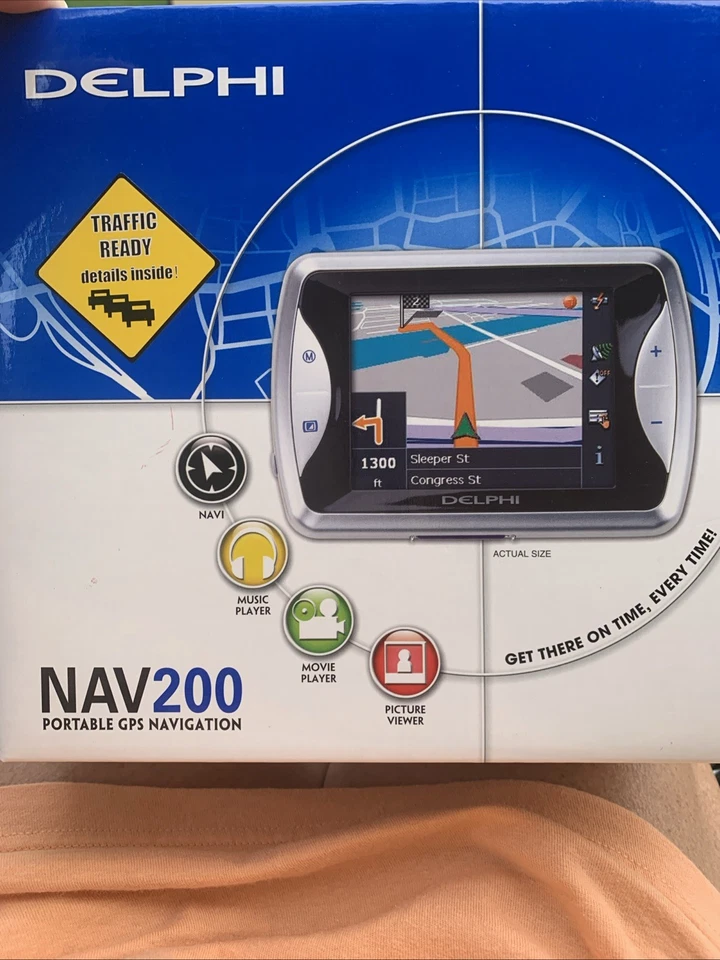Delphi Portable GPS Navigation 200 New In Box Year 2006 T21  - Image 1 of 4