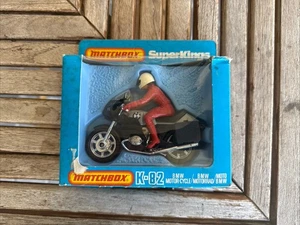 Vintage 1980 Matchbox Super Kings BMW K-82 Motorcycle Toy Original Box - Picture 1 of 5