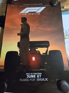 F1 The movie official movie theater poster. Brad Pitt! double sided 27x40! - Imagen 1 de 3