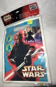 New Vintage Hallmark Star Wars Episode 1 Darth Maul Loot Treat Party Bags Sacks - Picture 1 of 5