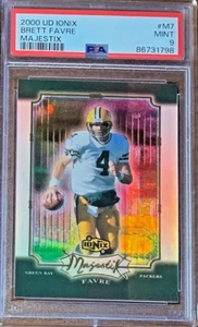 2000 UD Ionix Majestix Football #M7 Brett Favre Packers PSA 9 Pop 3 one higher - Picture 1 of 2