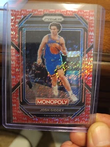 2022 Panani Prizm Basketball Monopoly Josh Giddey Rotgeld 060/100 OKC Thunder - Bild 1 von 2