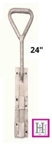 Perno desplegable con mango de arco puerta galvanizada o garaje - 24" - resistente d1 - Imagen 1 de 10