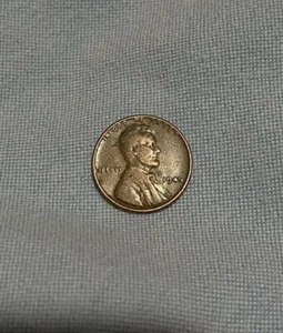 1945 Lincoln wheat COPPER penny Liberty RIM ERROR with NO MINT mark - Picture 1 of 2