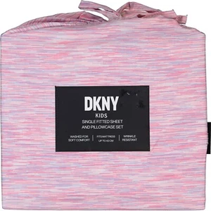 DKNY KIDS Single Fitted Sheet & Pillowcase Set - BNWT. - Picture 1 of 3