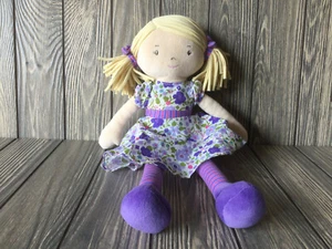 Bonikka Damas Lil' Peggy Trapo Muñeca Cabello Rubio Púrpura Floral Vestido Etiquetas Adjuntas - Imagen 1 de 8