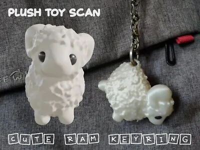 Cute Ram Keyring / Adorable Sheep Keychain / Handmade Animal Bag Charm /Keychain • 4$