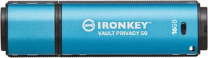 Kingston IronKey Vault Privacy 50 16GB Encrypted USB | FIPS 197 | AES-256bit | B - Afbeelding 1 van 14
