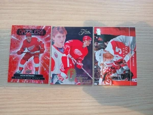 Lucas Raymond Dazzler + Fedorov + Lidstrom Rookie Cards Lot Detroit Red Wings - Picture 1 of 2