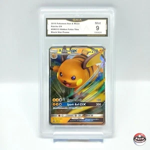 Pokemon • Raichu GX SM213 • GMA/PSA 9 • Come Nuovo • Promo Stella Nera • Destino Nascosto - Foto 1 di 2