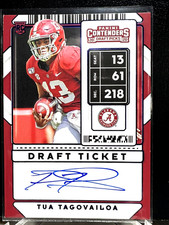TUA TAGOVAILOA 2020 Contenders Draft Picks Draft Ticket Foil AUTO {READ}