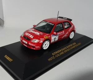 Ixo RAM057 1/43 Citroen Saxo S1600 Kit Car Swiss Champion Rally 2001 HOTZ RARE - Foto 1 di 4