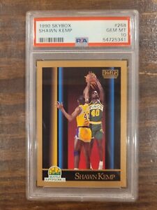 1990 SkyBox #268 Shawn Kemp - Seattle SuperSonics PSA 10 Rookie RC