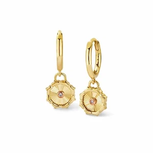 Clogau Welsh Gold Bore Da Gold and Diamond Drop Earrings GBDA0375 - Picture 1 of 2