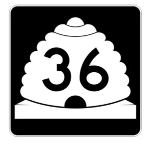 Utah State Highway 36 Sticker Decal R5380 Highway Route Sign - Bild 1 von 1