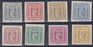 1921/22 Merkur Zeitungsmarken geschnitten Postfrisch ** MNH 409 - 416 - Bild 1 von 2