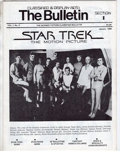 Boletín Clasificado de Ciencia Ficción v1 #2 Enero 1980 STAR TREK LA PELÍCULA - Imagen 1 de 2