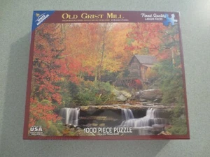 White Mountain Puzzles Old Grist Mill - 1000 Pc Jigsaw Puzzle SEALED (2013) RARE - Picture 1 of 3