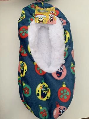 Bob Esponja Pantalones Cuadrados Patrick Nickelodeon Fuzzy Babba Zapatilla Calcetines 7-9.5 NUEVO Foto 1 de 4