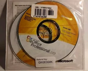 Office Visio Professional 2007 Trial Software Disc CD Windows 2006 Referral Key - Picture 1 of 2