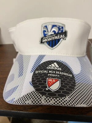 Impact Motreal MLS Authentic Team Visor White & Blue Adjustable  Unisex   C - Image 1 of 4