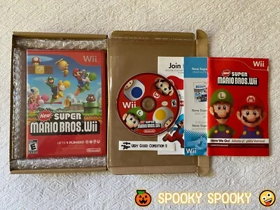 New Super Mario Bros Nintendo Wii - NTSC-U/C USA VGC CIB - High Quality Packing - Image 1 of 4