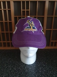 NRL Vintage Melbourne Storm Purple White NRL Supporters Cap Adjustable. 2009. - Bild 1 von 8