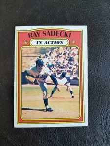 RAY SADECKI IN ACTION 1972 TOPPS BASEBALL CARD #564 NEW YORK METS - Picture 1 of 2