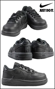 Nike Air Force 1 Black Toddler Shoe's 314194 009 - Picture 1 of 1