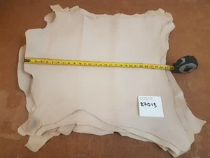 Cream Beige Veg Tan Natural Goat Lining Leather 0.8-1mm Thick Good Quality 27013 - Picture 1 of 7