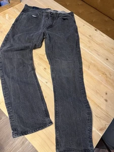 Volcom Kinkade Men's Regular Straight Pant Jeans Size 34 Black - Picture 1 of 3